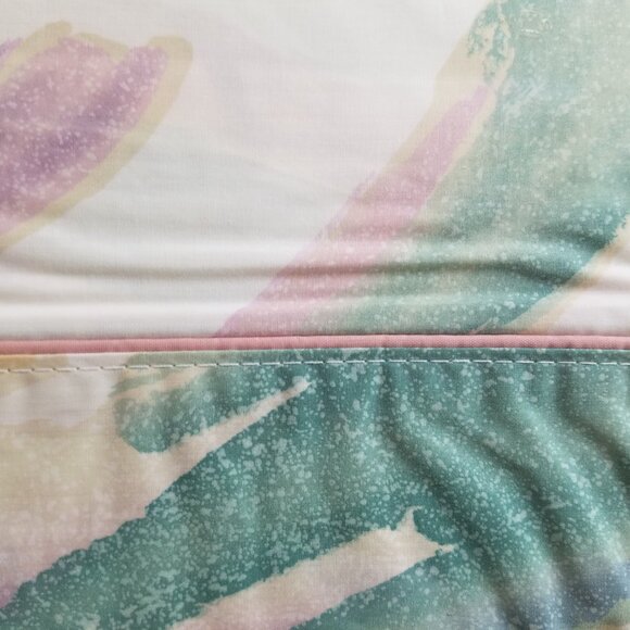 Croscill twin fitted sheet vintage 80's pastel nip percale - Picture 5 of 5